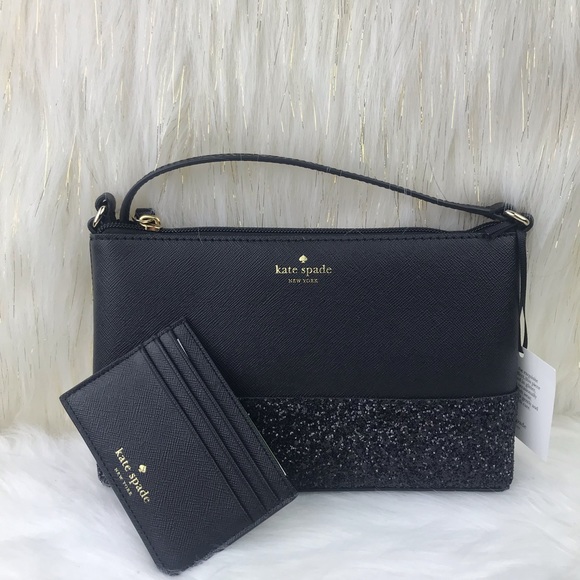 ❌SOLD❌Kate Spade Glitter Crossbody Graham Wallet - Picture 2 of 8